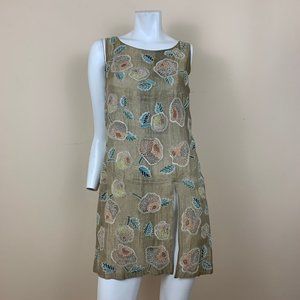 Vintage Fendi Metallic Champagne Beaded Dress